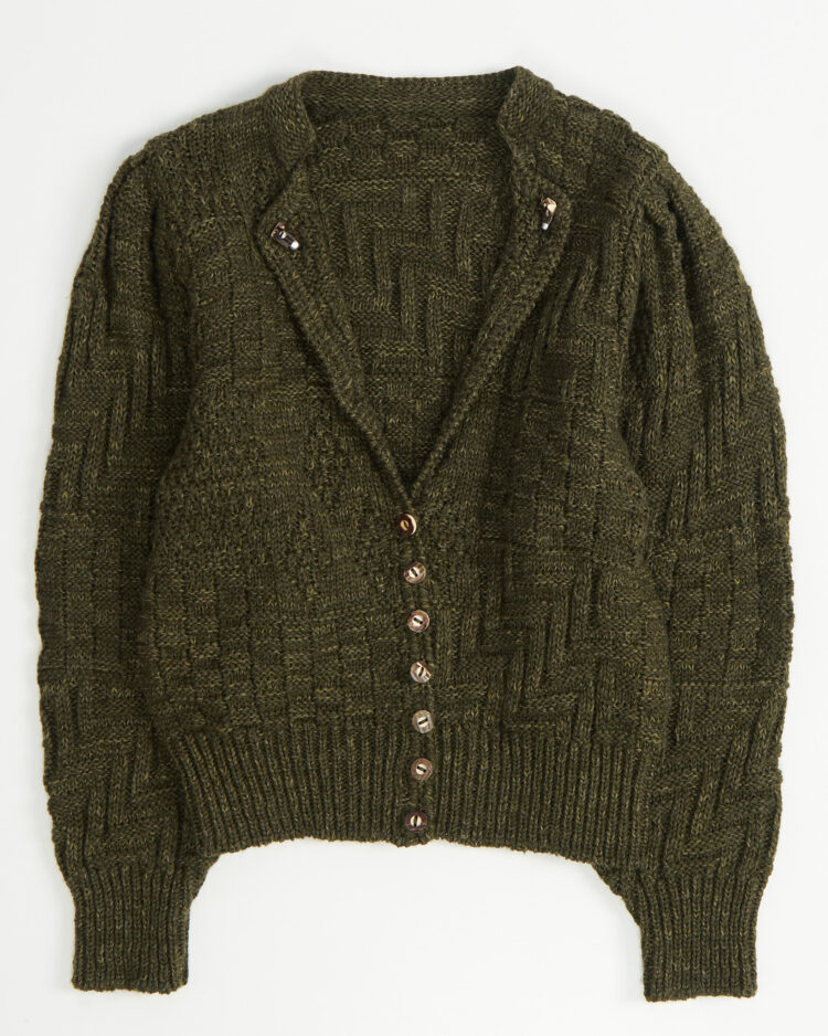 Вязаный кардиган из шерсти