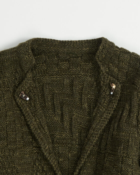 Вязаный кардиган из шерсти — фото 3