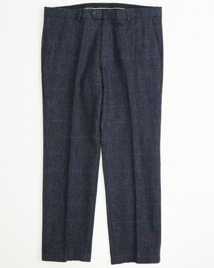 Брюки из шерсти в клетку Lanificio di Pray