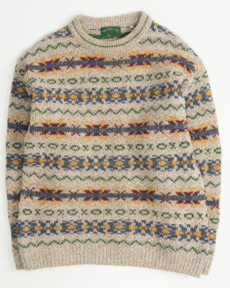 Вязаный свитер с орнаментом Woodville