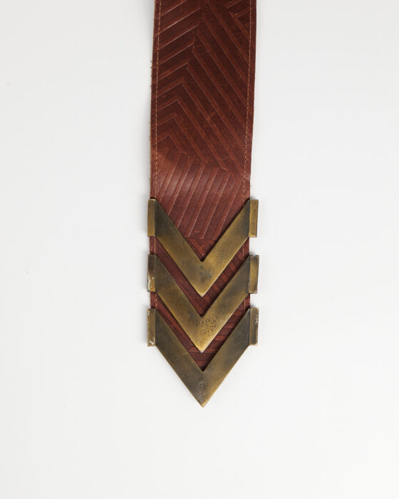 Винтажный ремень из кожи — фото 3