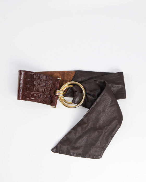 Винтажный кожаный ремень made in Italy — фото 2