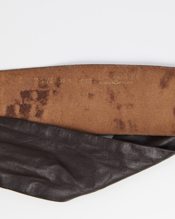 Винтажный кожаный ремень made in Italy — фото 4