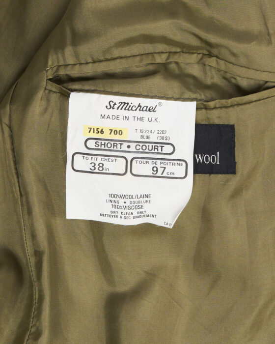 Винтажный пиджак из шерсти St.Mitchel St. Michael — фото 7