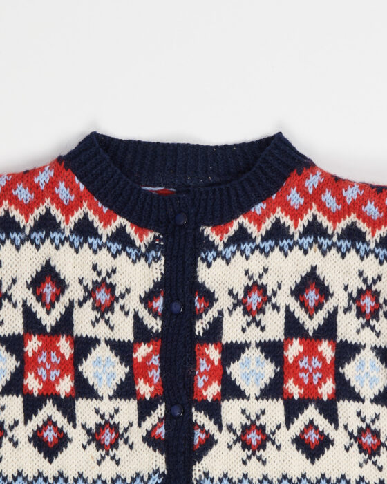 Винтажный кардиган с норвежским узором — фото 3