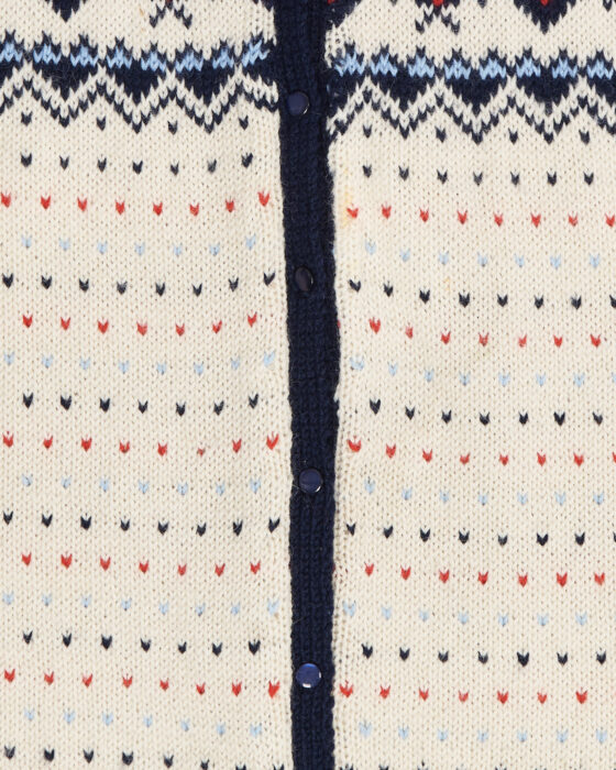 Винтажный кардиган с норвежским узором — фото 4