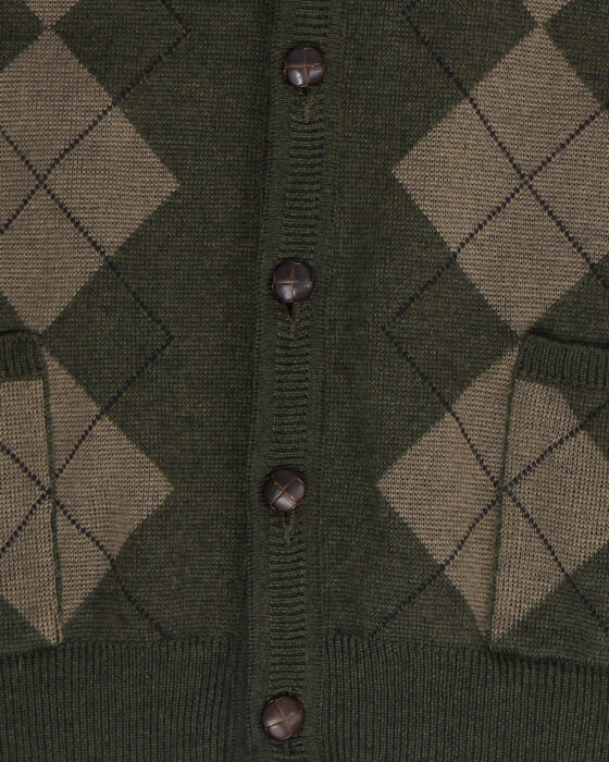 Кардиган с аргyle-рисунком — фото 3