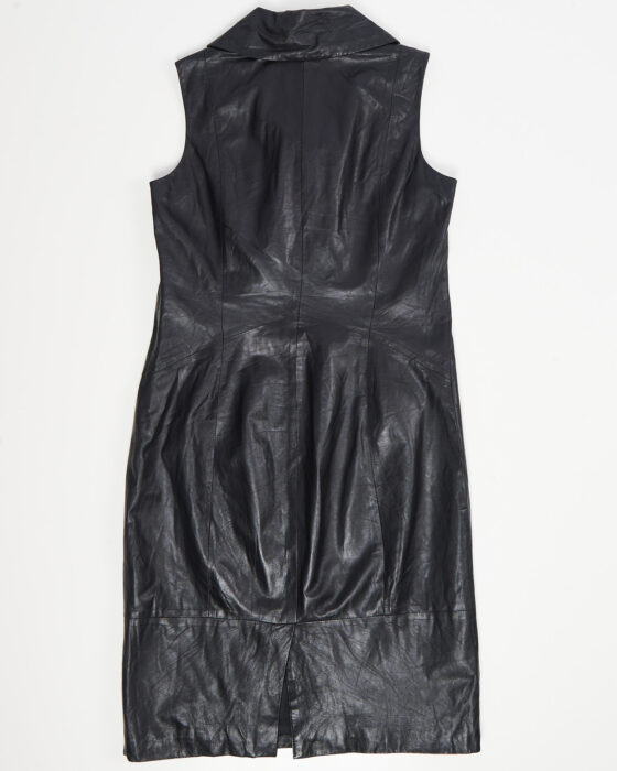 Черное кожаное платье Apriori Apriori — фото 2