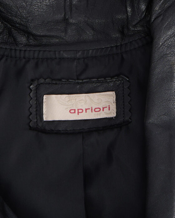 Черное кожаное платье Apriori Apriori — фото 5