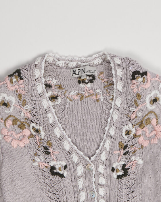 Винтажный кардиган с вышивкой Alpin de Luxe — фото 3