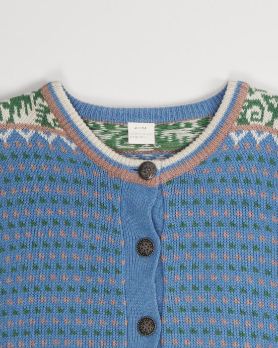 Винтажный кардиган с орнаментом — фото 3