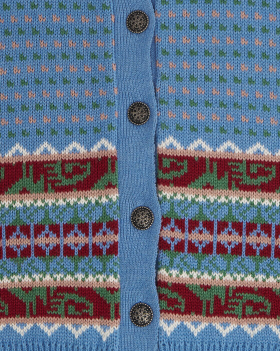 Винтажный кардиган с орнаментом — фото 4