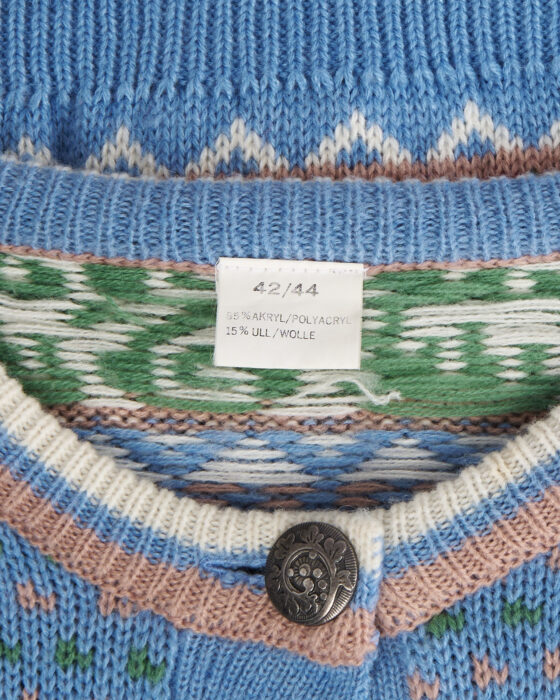 Винтажный кардиган с орнаментом — фото 6