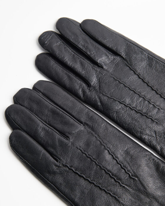 Кожаные перчатки из натуральной кожи — фото 2