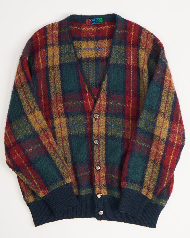 Кардиган в клетку made in Italy