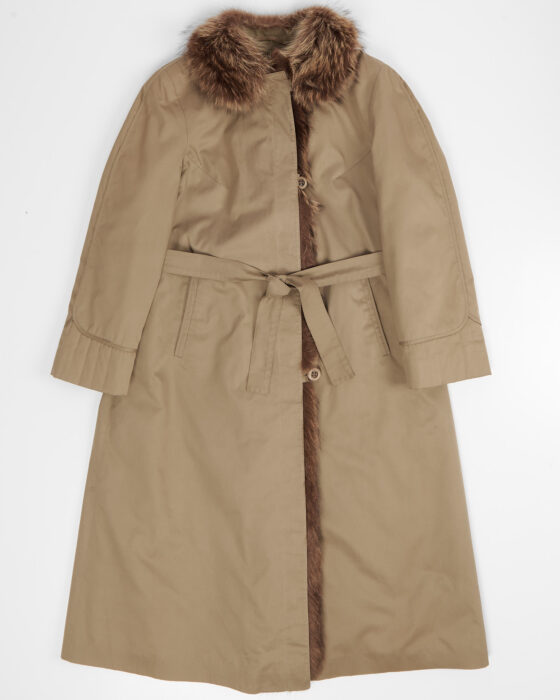 Утепленный плащ Erle ZF с натуральным мехом