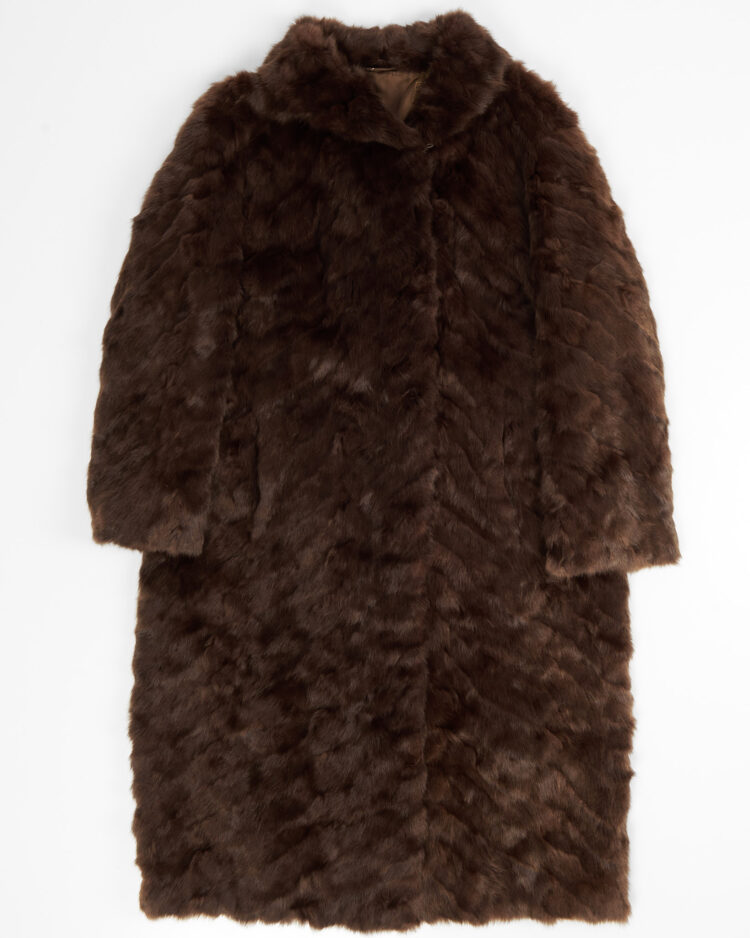 Винтажная шуба из меха соболя