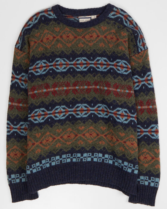 Винтажный свитер из шерсти Topman Top man