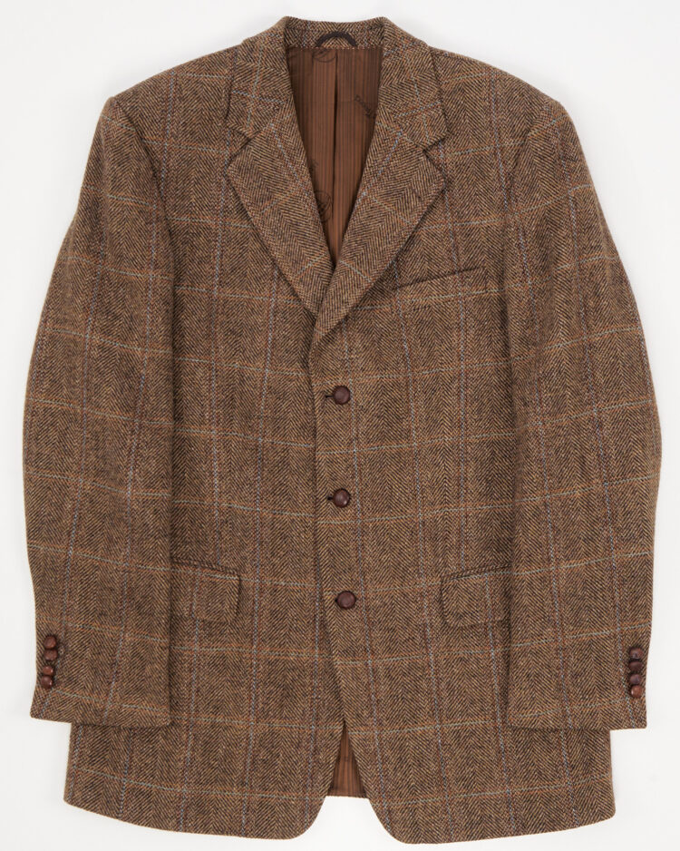 Твидовый пиджак из шерсти Harris Tweed