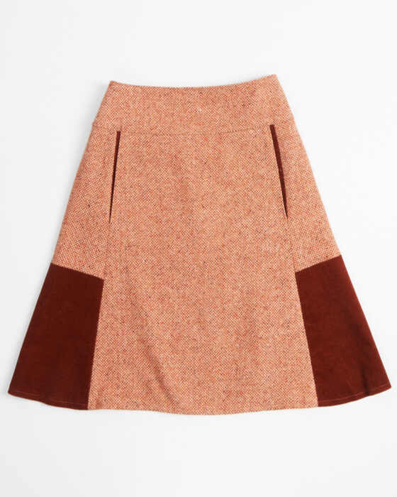 Винтажная твидовая юбка