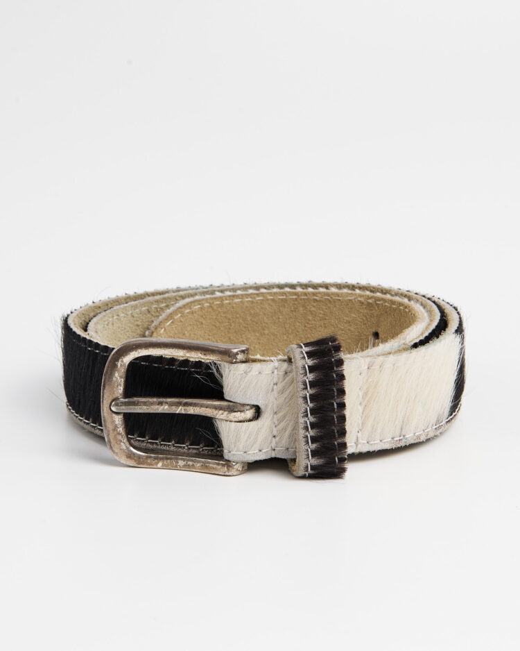 Винтажный ремень с мехом