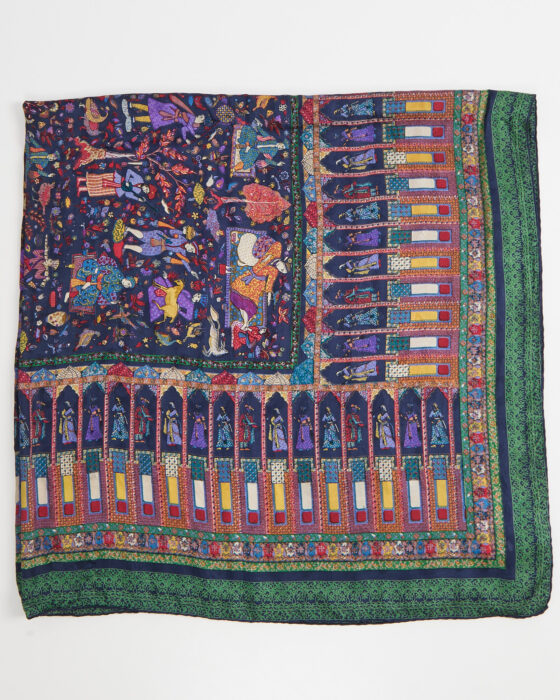 Винтажный шелковый платок made in Italy