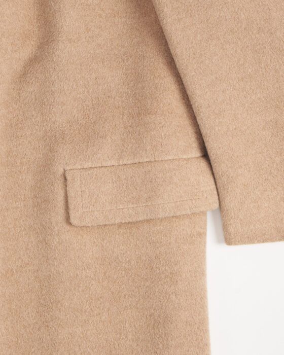 Двубортное пальто из шерсти — фото 5