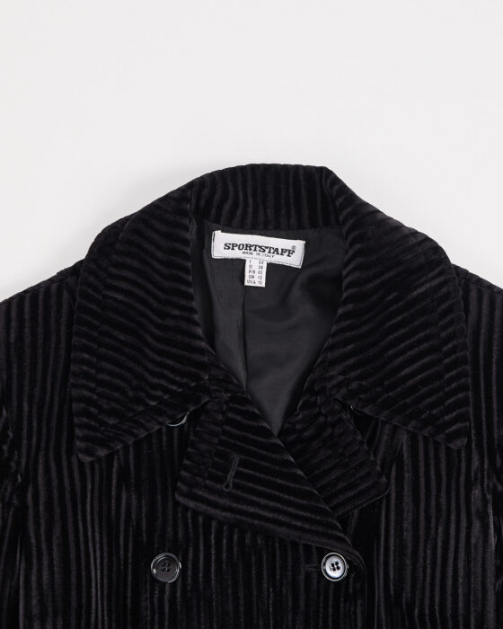 Приталенный двубортный жакет из велюра Sportstaff — фото 3