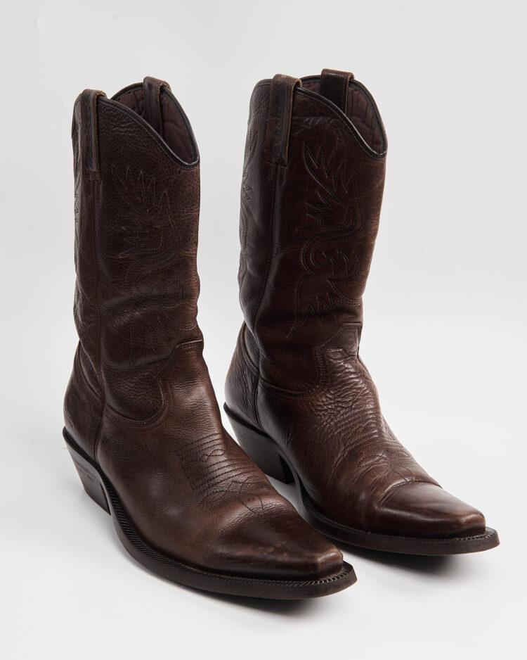 Винтажные кожаные казаки Dockers