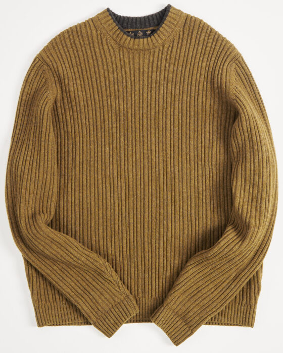 Шерстяной свитер горчичного цвета Barbour Barbour