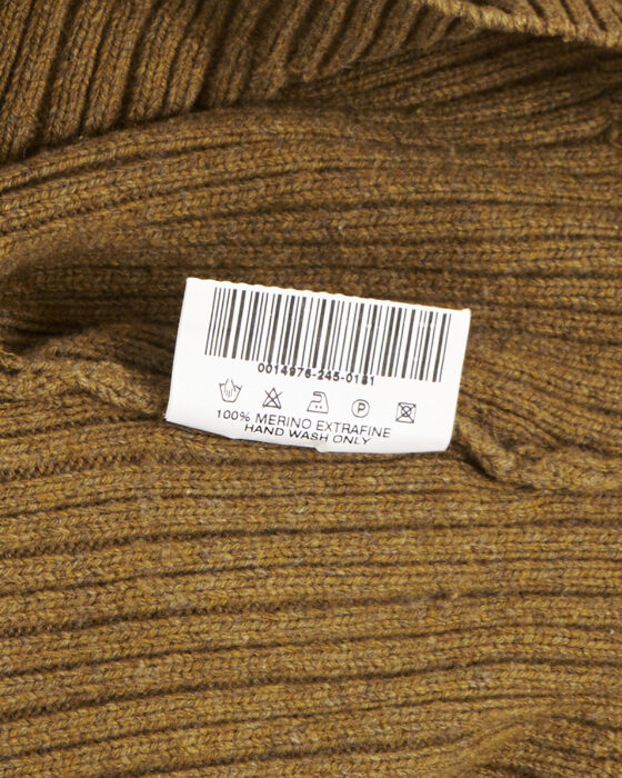 Шерстяной свитер горчичного цвета Barbour Barbour — фото 5