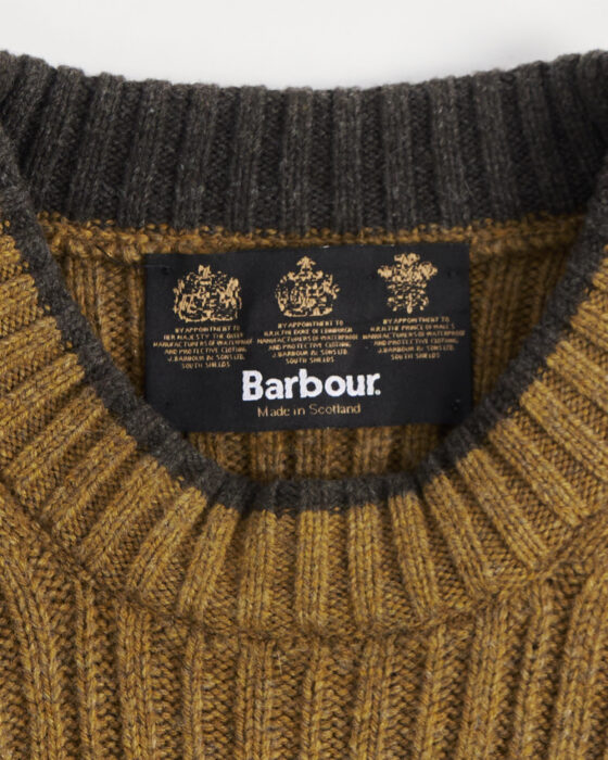 Шерстяной свитер горчичного цвета Barbour Barbour — фото 6