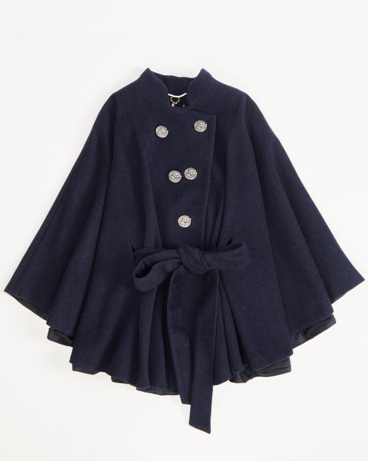 Кейп с воротником стойкой