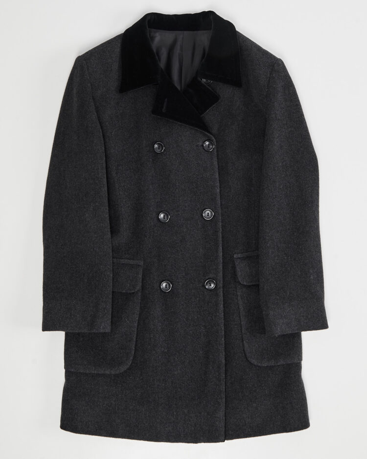 Винтажное  двубортное пальто made in Italy