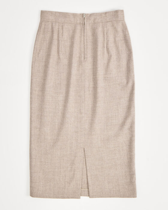 Юбка-карандаш бежевая — фото 2