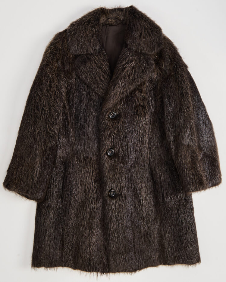 Шуба из меха ондатры