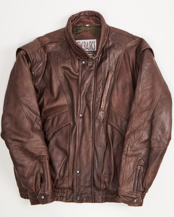 Кожаная куртка-бомбер New Basics New Basics