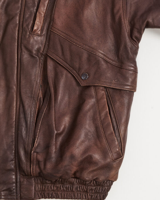 Кожаная куртка-бомбер New Basics New Basics — фото 4