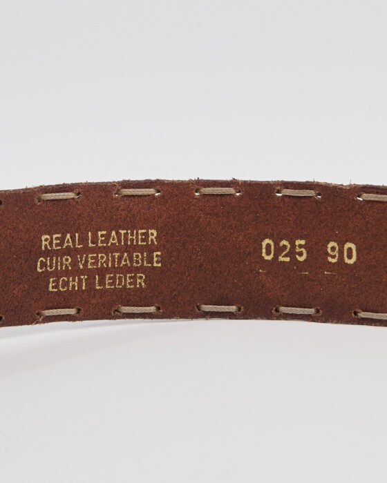 Винтажный кожаный ремень made in Italy Gardeur — фото 3