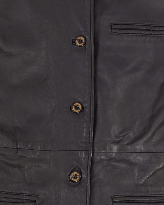 Винтажная кожаная куртка Burberrys Burberrys — фото 4