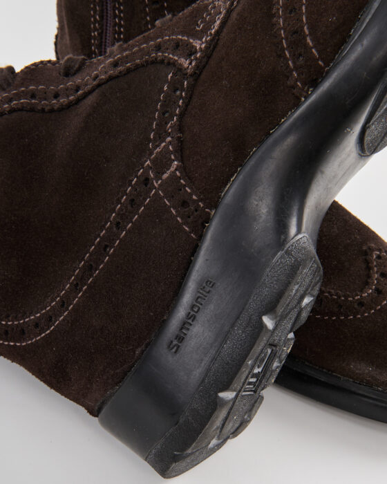 Винтажные замшевые сапоги Samsonite Samsonite — фото 6