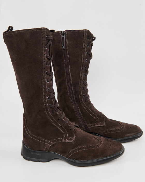 Винтажные замшевые сапоги Samsonite Samsonite — фото 7