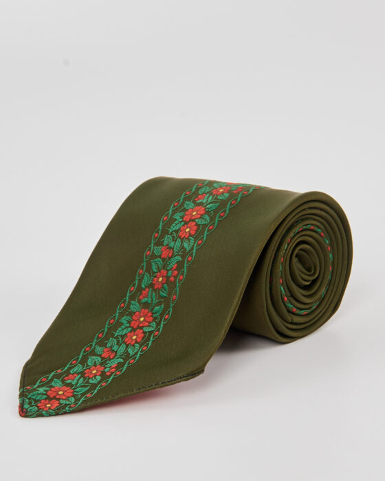 Шёлковый галстук с вышивкой Vienna Terzijen Vienna Terzijen