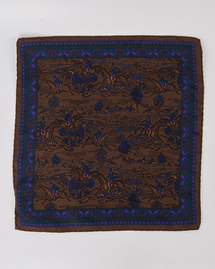 Винтажный платок из шелка