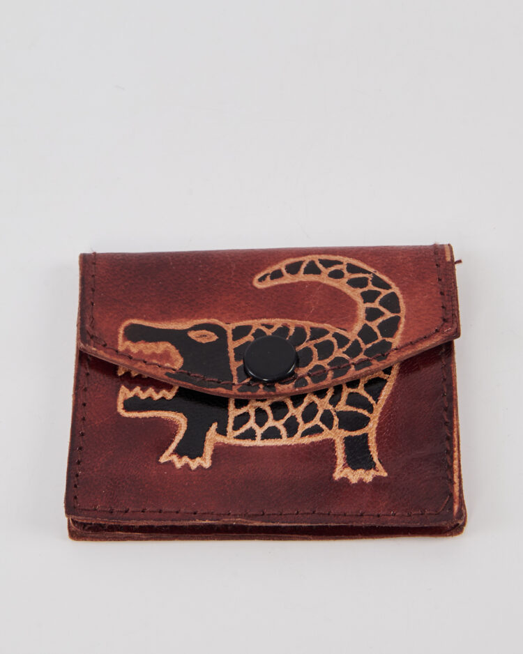 Винтажный кожаный кошелек