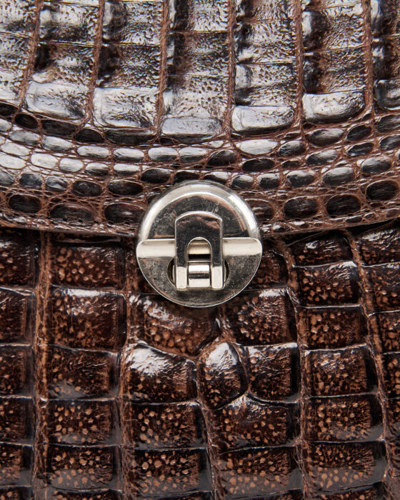 Сумка из тиснёной кожи под аллигатора — фото 2