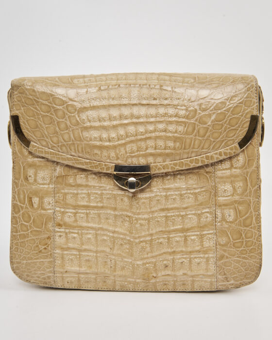 Винтажная сумка из тиснёной кожи