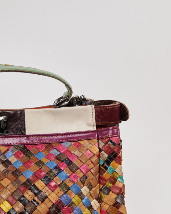 Винтажная сумка из плетёной кожи — фото 4