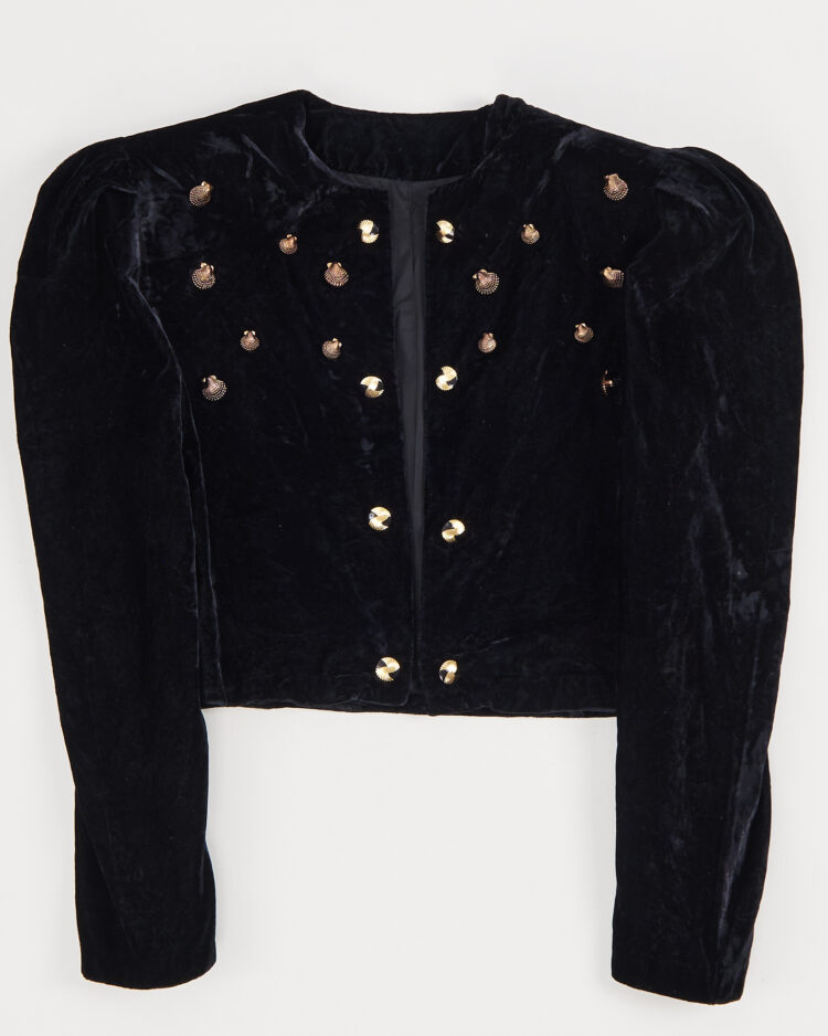 Винтажный бархатный жакет