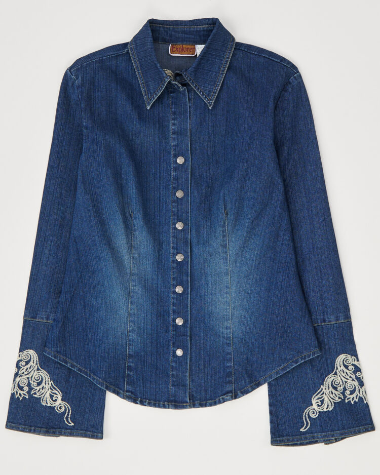 Джинсовая рубашка Explorer с вышивкой